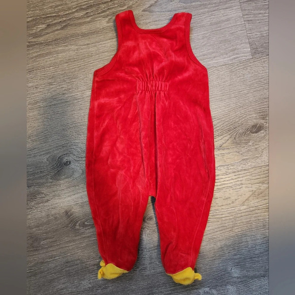 Vintage Velour Children's Giraffe Jumper Overalls 3 Months - Picture 2 of 7